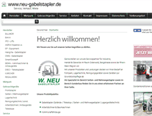Tablet Screenshot of neu-gabelstapler.de